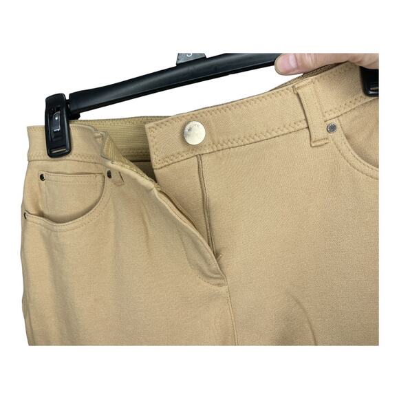Chico's So Slimming Tan Stretch Pants Size 0 Regular (Small/4) - Picture 5 of 6